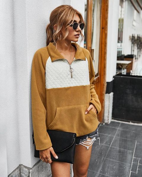 women's hoodies & sweatshirts sweatshirt patchwork pocket zipper loose pullovers autumn women clothes ladies casual female coat, Black
women's hoodies & sweatshirts sweatshirt patchwork pocket zipper loose pullovers autumn women clothes ladies casual female coat, Black