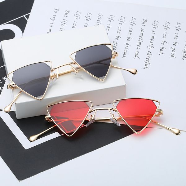 sunglasses vintage triangle women steampunk metal frame brand designer red black sun glasses for men 2021 party decoration uv400, White;black
sunglasses vintage triangle women steampunk metal frame brand designer red black sun glasses for men 2021 party decoration uv400, White;black