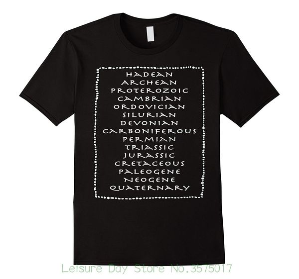 2018 latest men t shirt fashion geologic timeline of earth t-shirt geology time scale tee
2018 latest men t shirt fashion geologic timeline of earth t-shirt geology time scale tee