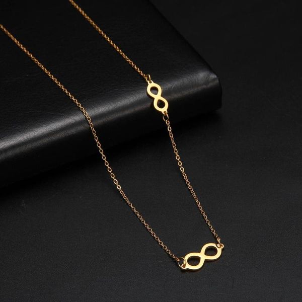 cazador infinity necklace double pendant necklace gold color stainless steel sideways for women trendy gift jewelry, Silver
cazador infinity necklace double pendant necklace gold color stainless steel sideways for women trendy gift jewelry, Silver