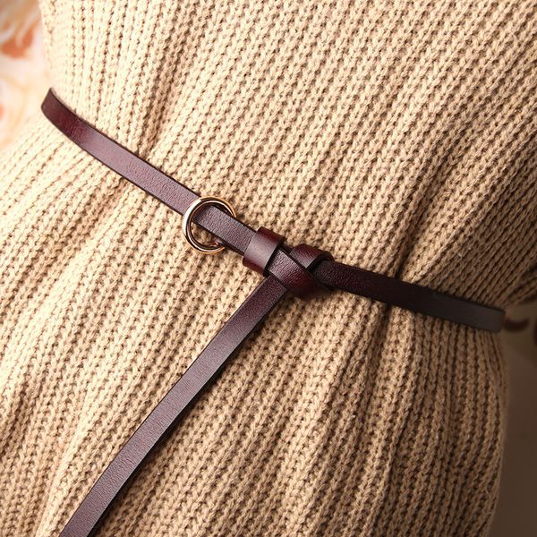 belts 115cm women's fine belt round buckle trousers sweater dress decoration thin leather waistband solid color slim straps, Black;brown
belts 115cm women's fine belt round buckle trousers sweater dress decoration thin leather waistband solid color slim straps, Black;brown