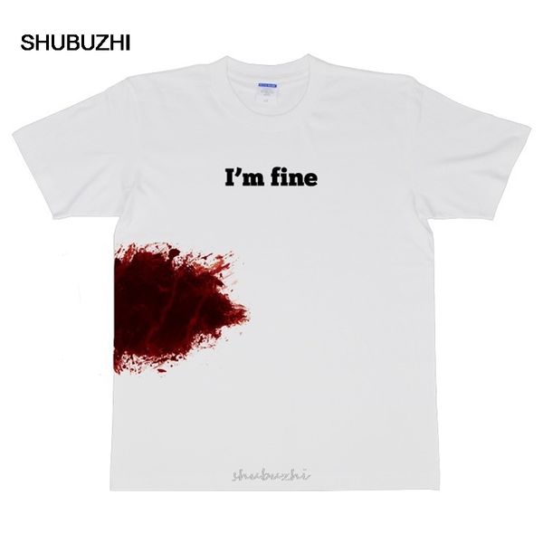 hillbilly new fashion men's t-shirts cotton short sleeve summer tee shirts white i'm fine funny tshirts man gift clothing
hillbilly new fashion men's t-shirts cotton short sleeve summer tee shirts white i'm fine funny tshirts man gift clothing