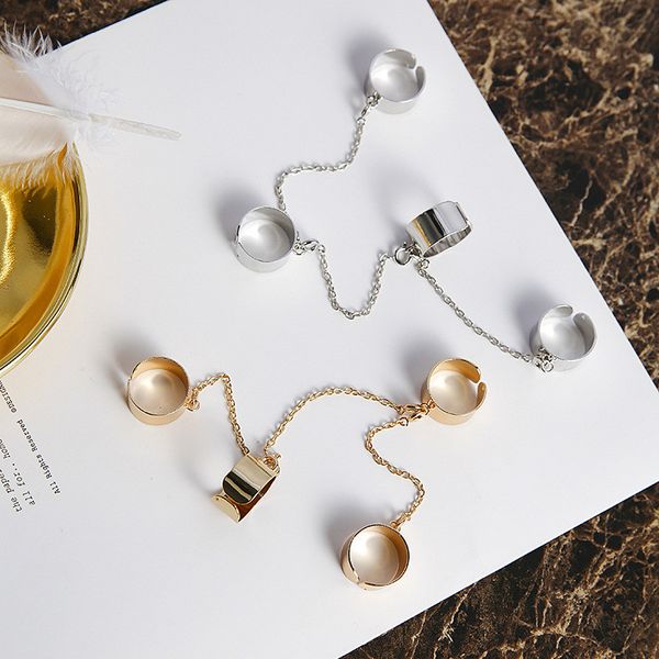 2020 personality punk style simple alloy chain open circle rings for women bijoux jewelry for new year gift, Golden;silver
2020 personality punk style simple alloy chain open circle rings for women bijoux jewelry for new year gift, Golden;silver