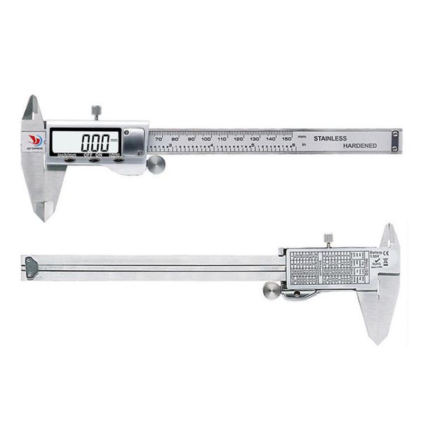 0-6 inch stainless steel digital caliper with case electronic measuring tool for metalworking/carpentry/jewelry
0-6 inch stainless steel digital caliper with case electronic measuring tool for metalworking/carpentry/jewelry