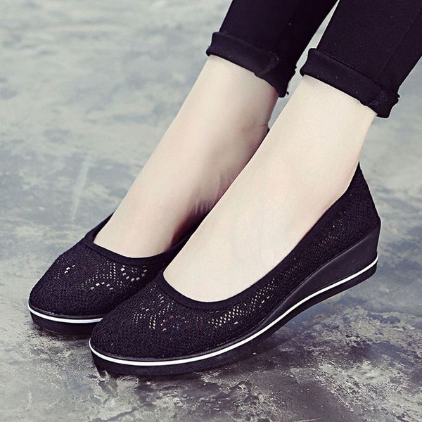 women mesh slip on summer loafers platform breathable platform casual shoes female shallow footwear ladies comfortable, Black
women mesh slip on summer loafers platform breathable platform casual shoes female shallow footwear ladies comfortable, Black