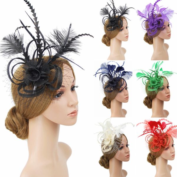new fashion charms mesh flower feather fascinator headband hat wedding prom ladies headpiece
new fashion charms mesh flower feather fascinator headband hat wedding prom ladies headpiece