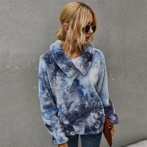 2020 women tie-dyed woolen sweater sherpa fleece hoodies coat new winter warm plush furry pullover jacket half zipper blouses outwear d91712, White
2020 women tie-dyed woolen sweater sherpa fleece hoodies coat new winter warm plush furry pullover jacket half zipper blouses outwear d91712, White