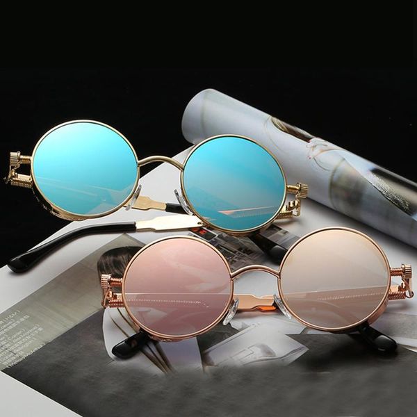 gothic steampunk round metal sunglasses for men women mirrored circle sunglasses brand designer retro vintage gafas de sol uv400, White;black
gothic steampunk round metal sunglasses for men women mirrored circle sunglasses brand designer retro vintage gafas de sol uv400, White;black