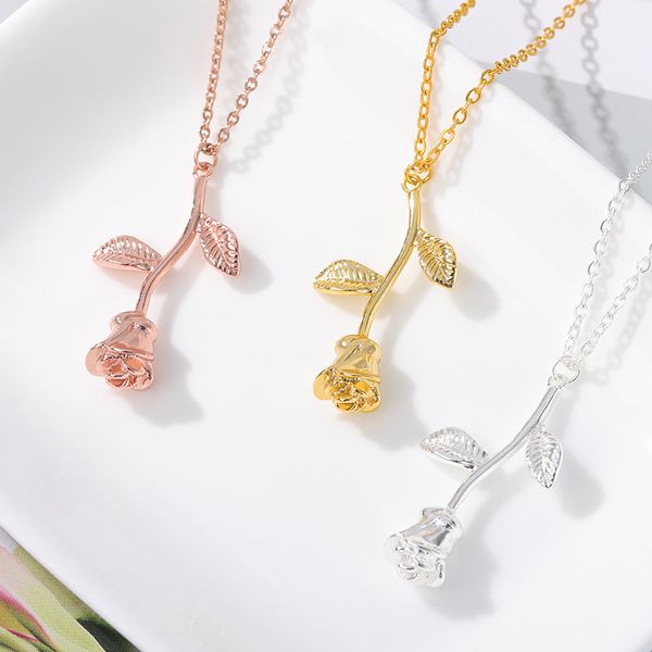 rose flower necklace stainless steel gold color pendant necklace women boho jewelry party gift aesthetic fashion choker, Silver
rose flower necklace stainless steel gold color pendant necklace women boho jewelry party gift aesthetic fashion choker, Silver