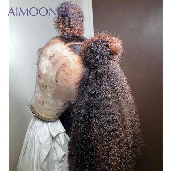afro kinky curly wig highlight lace front human hair wigs colored 250 density preplucked and bleached knots lace wig remy t part, Black;brown
afro kinky curly wig highlight lace front human hair wigs colored 250 density preplucked and bleached knots lace wig remy t part, Black;brown