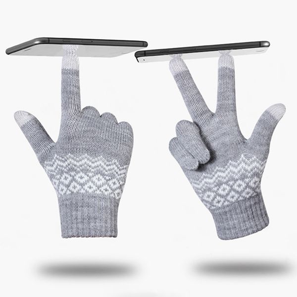 touch screen sensory gloves for women gloves girl female stretch knit mittens winter warm accessories wool guantes, Blue;gray
touch screen sensory gloves for women gloves girl female stretch knit mittens winter warm accessories wool guantes, Blue;gray