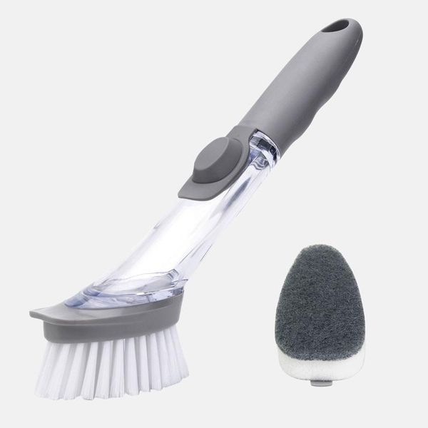 1/4 pcs double use kitchen cleaning brush scrubber dish bowl washing sponge automatic liquid dispenser kitchen pot cleaner tool
1/4 pcs double use kitchen cleaning brush scrubber dish bowl washing sponge automatic liquid dispenser kitchen pot cleaner tool