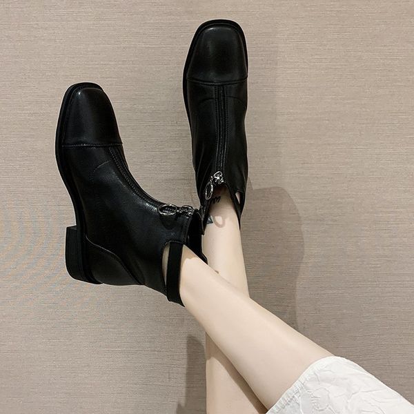 zipper shoes fashion boots woman booties ladies flat heel boots-women round toe platform punk 2020 rubber autumn med, Black
zipper shoes fashion boots woman booties ladies flat heel boots-women round toe platform punk 2020 rubber autumn med, Black