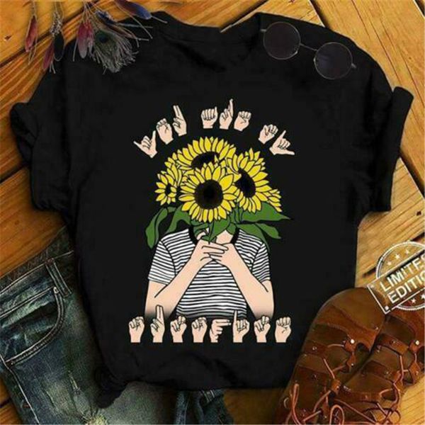 sunflower sign language ladies t-shirt cotton s-3xl 38th 30th 40th 50th birthday tee shirt
sunflower sign language ladies t-shirt cotton s-3xl 38th 30th 40th 50th birthday tee shirt
