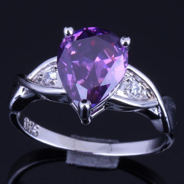 cluster rings cute pear purple cubic zirconia white cz silver plated ring v0107, Golden;silver
cluster rings cute pear purple cubic zirconia white cz silver plated ring v0107, Golden;silver