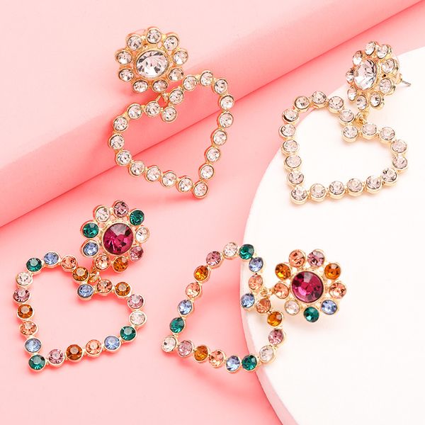 stud women shiny crystal heart earrings 2021 fashion lady party jewelry alloy set auger, Golden;silver
stud women shiny crystal heart earrings 2021 fashion lady party jewelry alloy set auger, Golden;silver