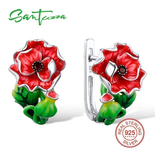 santuzza red flower earrings for women authentic 100% 925 sterling silver endless love fashion chic jewelry handmade enamel 200921, Golden;silver
santuzza red flower earrings for women authentic 100% 925 sterling silver endless love fashion chic jewelry handmade enamel 200921, Golden;silver