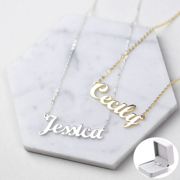 custom jewelry stainless steel name necklace fashion cursive letter choker necklaces for women babygirl birthday gift bff, Silver
custom jewelry stainless steel name necklace fashion cursive letter choker necklaces for women babygirl birthday gift bff, Silver