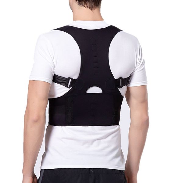 back support posture brace adjustable magnetic corrector corset for belt lumbar straight s-4xl, Black;blue
back support posture brace adjustable magnetic corrector corset for belt lumbar straight s-4xl, Black;blue
