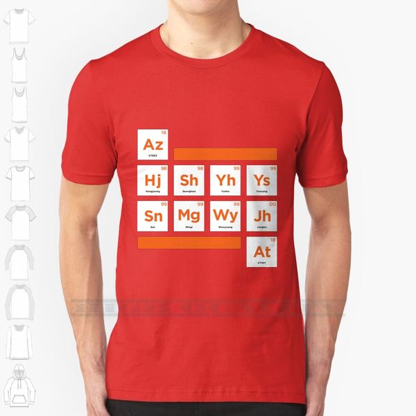 ateez - periodic table custom design print for men women cotton new cool tee t shirt big size 6xl ateez kq fellaz
ateez - periodic table custom design print for men women cotton new cool tee t shirt big size 6xl ateez kq fellaz