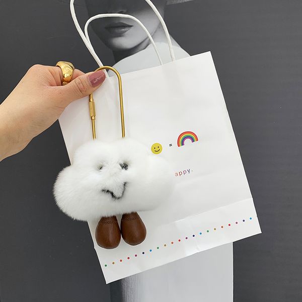 bag charms keyring jewelry key-chain genuine fur keychain pendant adorable clouds toy pendant, Silver
bag charms keyring jewelry key-chain genuine fur keychain pendant adorable clouds toy pendant, Silver