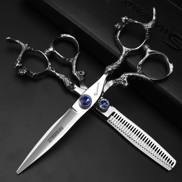 6 inch dragon handle hairdressing scissors hair professional stainless steel barber cutting thinning scissors set hair shears
6 inch dragon handle hairdressing scissors hair professional stainless steel barber cutting thinning scissors set hair shears