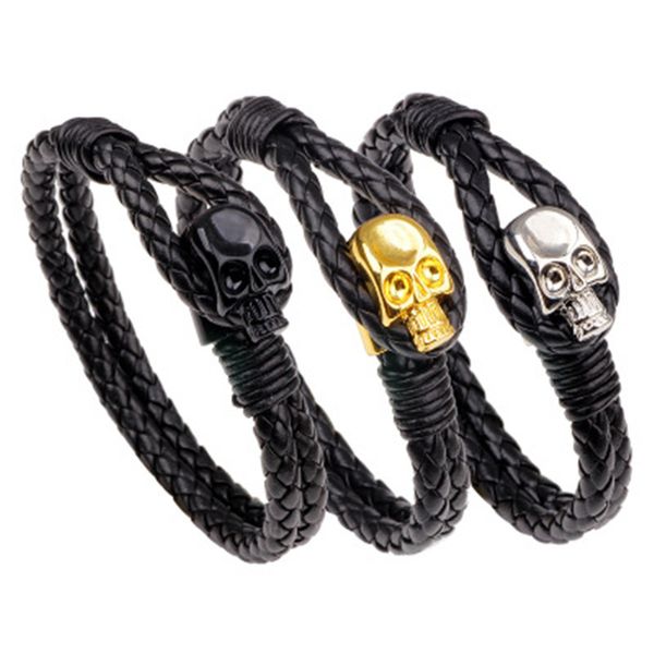 charm bracelets wholesale fashion genuine leather punk skull man & bangles bracelet for jewelry with color protection, Golden;silver
charm bracelets wholesale fashion genuine leather punk skull man & bangles bracelet for jewelry with color protection, Golden;silver