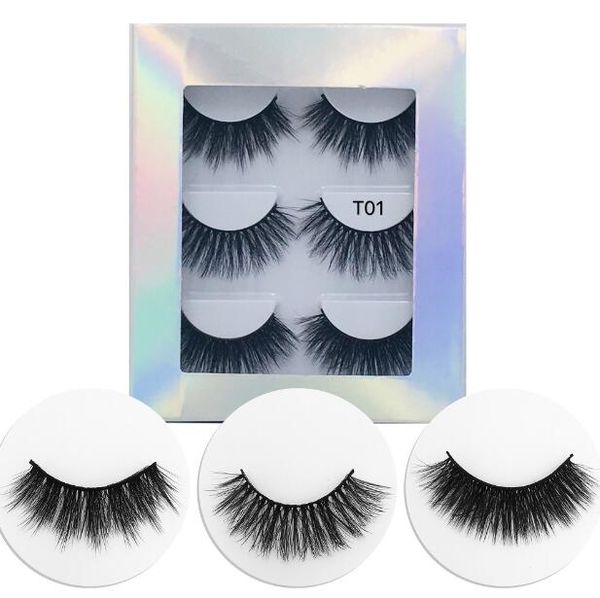 fashion luxury mink false eyelashes set 3 pairs with laser packaging reusbale handmade fake lashes extensions 3sets/lot
fashion luxury mink false eyelashes set 3 pairs with laser packaging reusbale handmade fake lashes extensions 3sets/lot