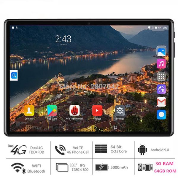 10 inch tablet pc octa core 3gb+64gb +tf card 64gb 4g ltetab phone call wifi gps bluetooth android 9.0 tablets 1280*800
10 inch tablet pc octa core 3gb+64gb +tf card 64gb 4g ltetab phone call wifi gps bluetooth android 9.0 tablets 1280*800