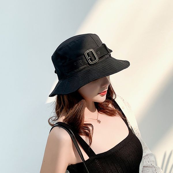 2020 spring and summer hat female korean creative belt buckle fisherman hat foldable college wind sunshade bucket, Blue;gray
2020 spring and summer hat female korean creative belt buckle fisherman hat foldable college wind sunshade bucket, Blue;gray