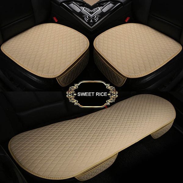 universal size four seasons linen fabric car seats cover front rear flax cushion breathable protector mat pad auto accessories 
universal size four seasons linen fabric car seats cover front rear flax cushion breathable protector mat pad auto accessories