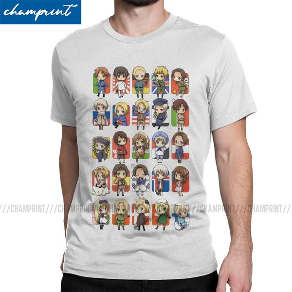 hetalia группа t-shirt для мужчин костюмы супергерой аниме aph мир досуга 100% хлопок тис вокруг шеи футболки graphic одежда
hetalia группа t-shirt для мужчин костюмы супергерой аниме aph мир досуга 100% хлопок тис вокруг шеи футболки graphic одежда