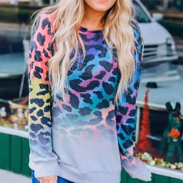 women's hoodies & sweatshirts color leopard women sweatshirt long sleeve casual o-neck shirts for autumn tee 2021 clothes, Black
women's hoodies & sweatshirts color leopard women sweatshirt long sleeve casual o-neck shirts for autumn tee 2021 clothes, Black
