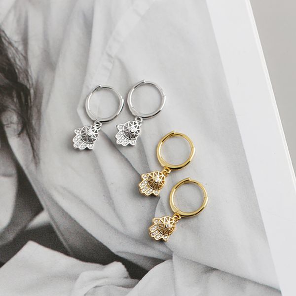 925 sterling silver dreamcatcher gold color fatima hamsa hand hoop earring for women pendientes ear piercing oorbellen 2020 new, Golden;silver
925 sterling silver dreamcatcher gold color fatima hamsa hand hoop earring for women pendientes ear piercing oorbellen 2020 new, Golden;silver