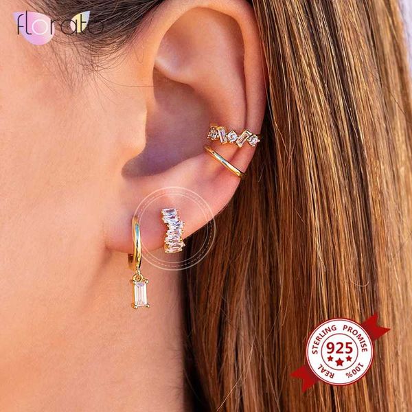 hoop & huggie 925 sterling silver small earrings tiny baguette cz for women fashion jewelry, Golden;silver
hoop & huggie 925 sterling silver small earrings tiny baguette cz for women fashion jewelry, Golden;silver