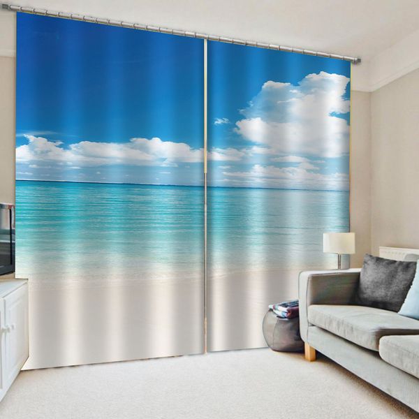 luxury blackout 3d window curtains for living room bedroom blue beach curtains 3d stereoscopic curtains 
luxury blackout 3d window curtains for living room bedroom blue beach curtains 3d stereoscopic curtains