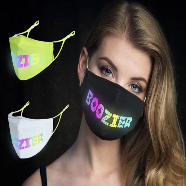 dhl новые модные персонализированные трехслойные светящиеся дизайнерские маски промытые мороженое маска для лица регулировка дыхательных тре