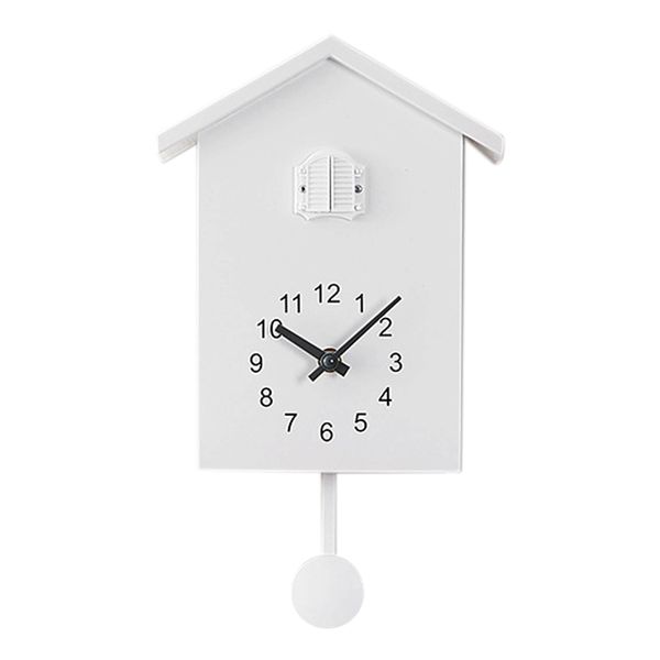 wall clocks -cuckoo clock clock- movement chalet-style , minimalist modern design white