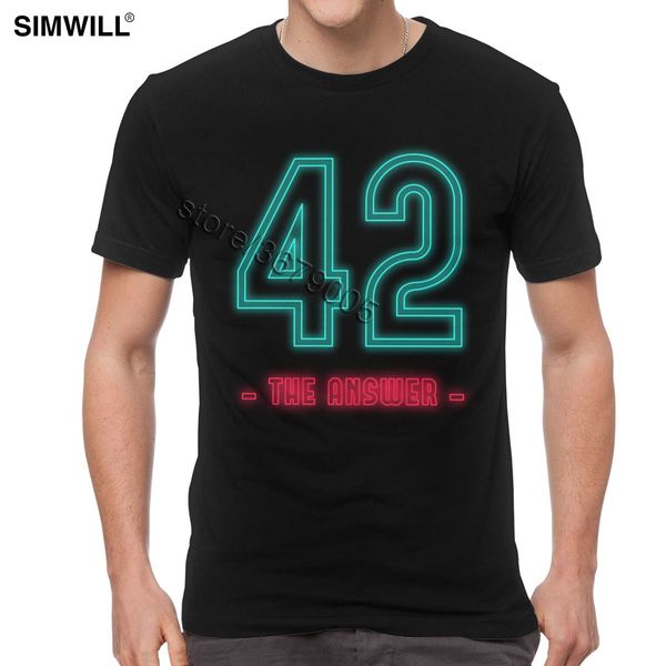 men cool design number 42 the answer to life the universe and everything t shirt fashion douglas adams quote tee cotton t-shirt
men cool design number 42 the answer to life the universe and everything t shirt fashion douglas adams quote tee cotton t-shirt