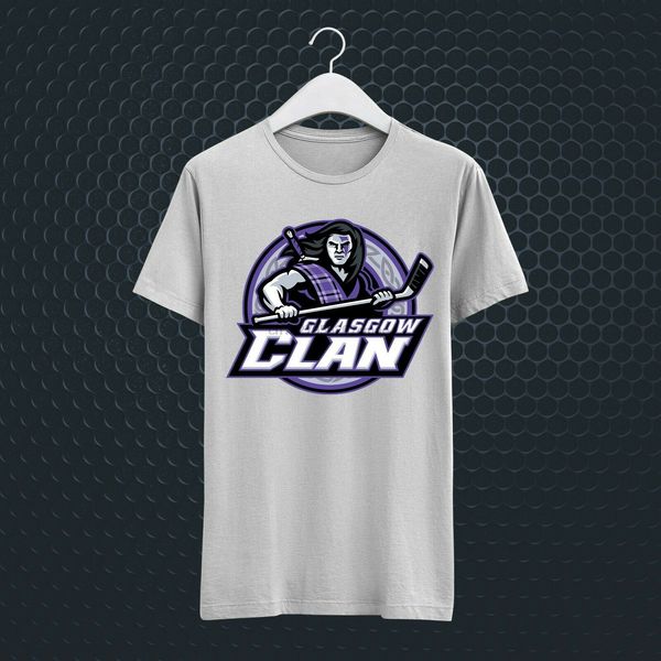 glasgow clan uk scottish ice hockey funny white tee t-shirt vv50(1