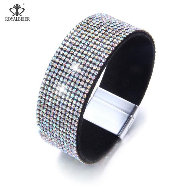 tennis royalbeier fashion colorful rhinestone leather crystal women bracelet matte metal buckle inlaid soft wide pulsera, Golden;silver
tennis royalbeier fashion colorful rhinestone leather crystal women bracelet matte metal buckle inlaid soft wide pulsera, Golden;silver