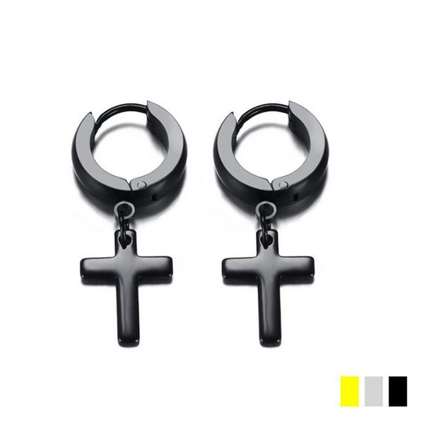 new fashion stainless steel cross hoop earrings for women 3 colors christianity cross religious earrings jewelry gifts for women, Golden
new fashion stainless steel cross hoop earrings for women 3 colors christianity cross religious earrings jewelry gifts for women, Golden