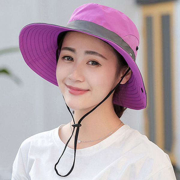 newly women outdoor uv protection cap foldable mesh wide brim summer beach fishing hat do99, Blue;gray
newly women outdoor uv protection cap foldable mesh wide brim summer beach fishing hat do99, Blue;gray