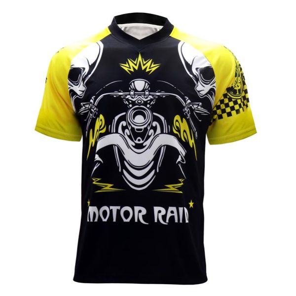 

mtb moto motocross bmx racing jersey downhill dh short sleeve cycling clothes mx summer mtb t-shirt, Black;red