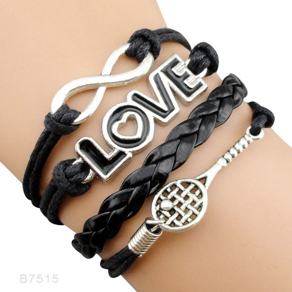 charm bracelets infinity love tennis racket racquet mom gift for player jewelry drop wrap women, Golden;silver
charm bracelets infinity love tennis racket racquet mom gift for player jewelry drop wrap women, Golden;silver