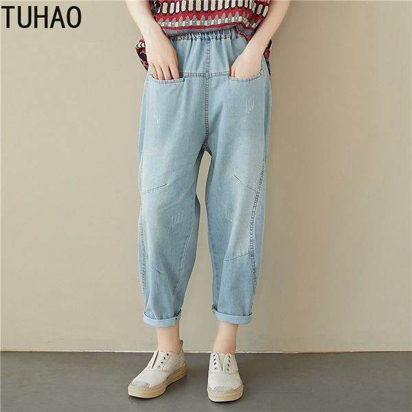 women's pants & capris tuhao women autumn harem jeans female casual denim ladies 2021 plus size woman trousers wm27, Black;white
women's pants & capris tuhao women autumn harem jeans female casual denim ladies 2021 plus size woman trousers wm27, Black;white