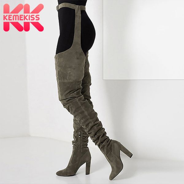 boots kemekiss size 36-41 women fashion winter over knee long heels faux suede leather quality comfort block slim ti, Black
boots kemekiss size 36-41 women fashion winter over knee long heels faux suede leather quality comfort block slim ti, Black