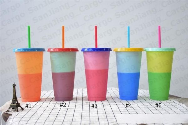 710ml color change mug plastic reusable drinking tumblers with lid and straw pp candy color eco-friendly drinking cups coffee mug e31601
710ml color change mug plastic reusable drinking tumblers with lid and straw pp candy color eco-friendly drinking cups coffee mug e31601