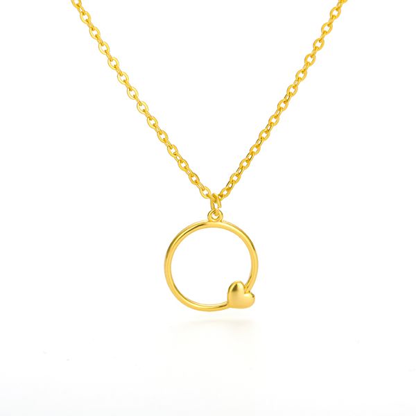 pendant necklaces stainless steel circle love necklace charm female jewelry classic simple fashion gold heart clavicle accessorie, Silver
pendant necklaces stainless steel circle love necklace charm female jewelry classic simple fashion gold heart clavicle accessorie, Silver