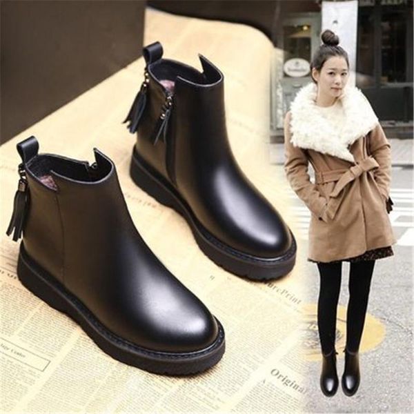 new warm winter fashion women ankle boots vintage fringe shoes woman outdoor rain boot ladies flat footwear black size 35-40
new warm winter fashion women ankle boots vintage fringe shoes woman outdoor rain boot ladies flat footwear black size 35-40